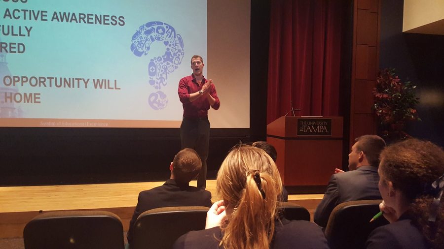 Jesse Henry MCing the Southeastern Entrepreneurship Conference