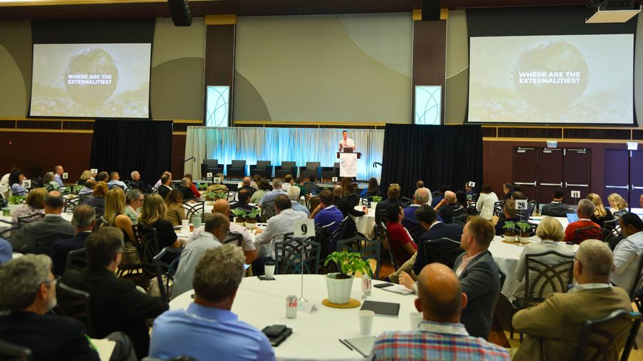 Jesse Henry delivering the Bigger Than Carbon keynote
