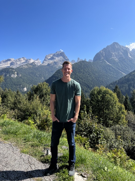 Jesse Henry in Italy